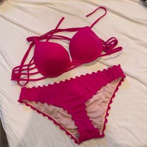 Vibrant Pink Bikini Set